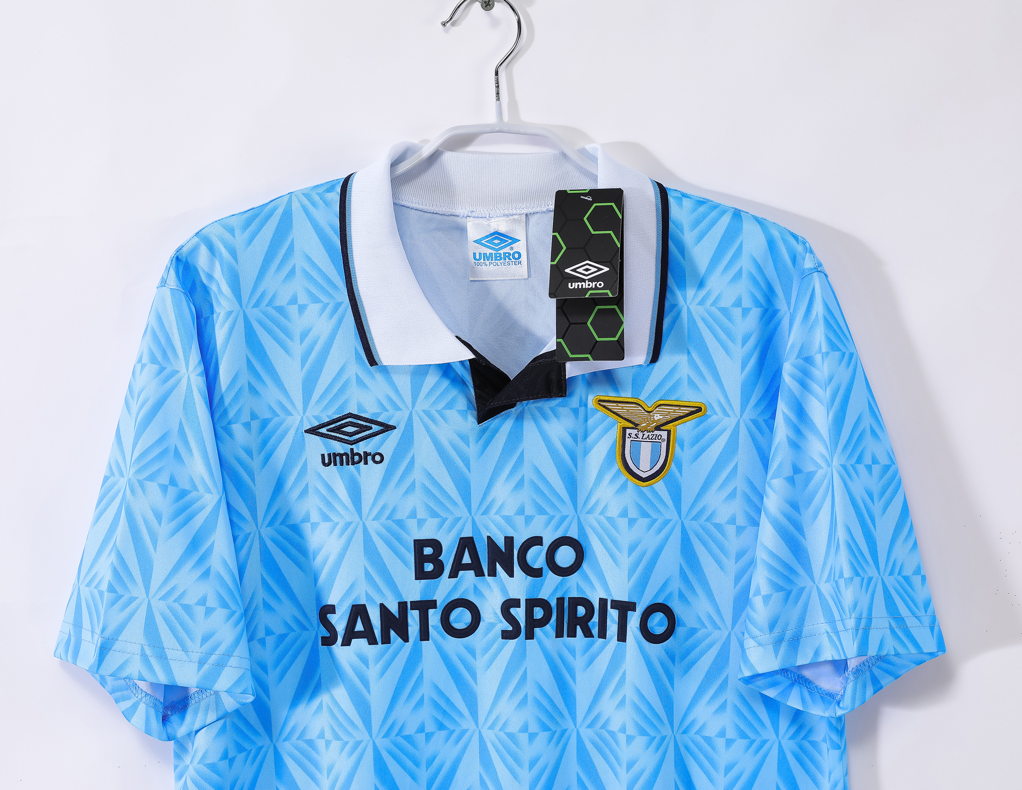 Lazio 1991/92 Home Retro Jersey - Image 4