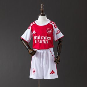Arsenal 2025/26 Home Kids Kit