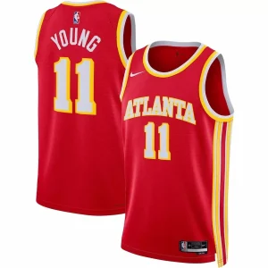 Atlanta Hawks Trae Young #11 Red Swingman Jersey - Icon Edition