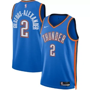 Oklahoma City Thunder Shai Gilgeous-Alexander #2 Blue Swingman Jersey - Icon Edition
