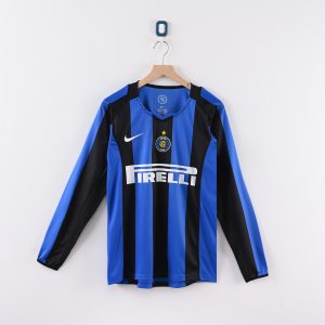 Inter Milan 2004/05 Home Retro Jersey (Fan Version, Long Sleeve)