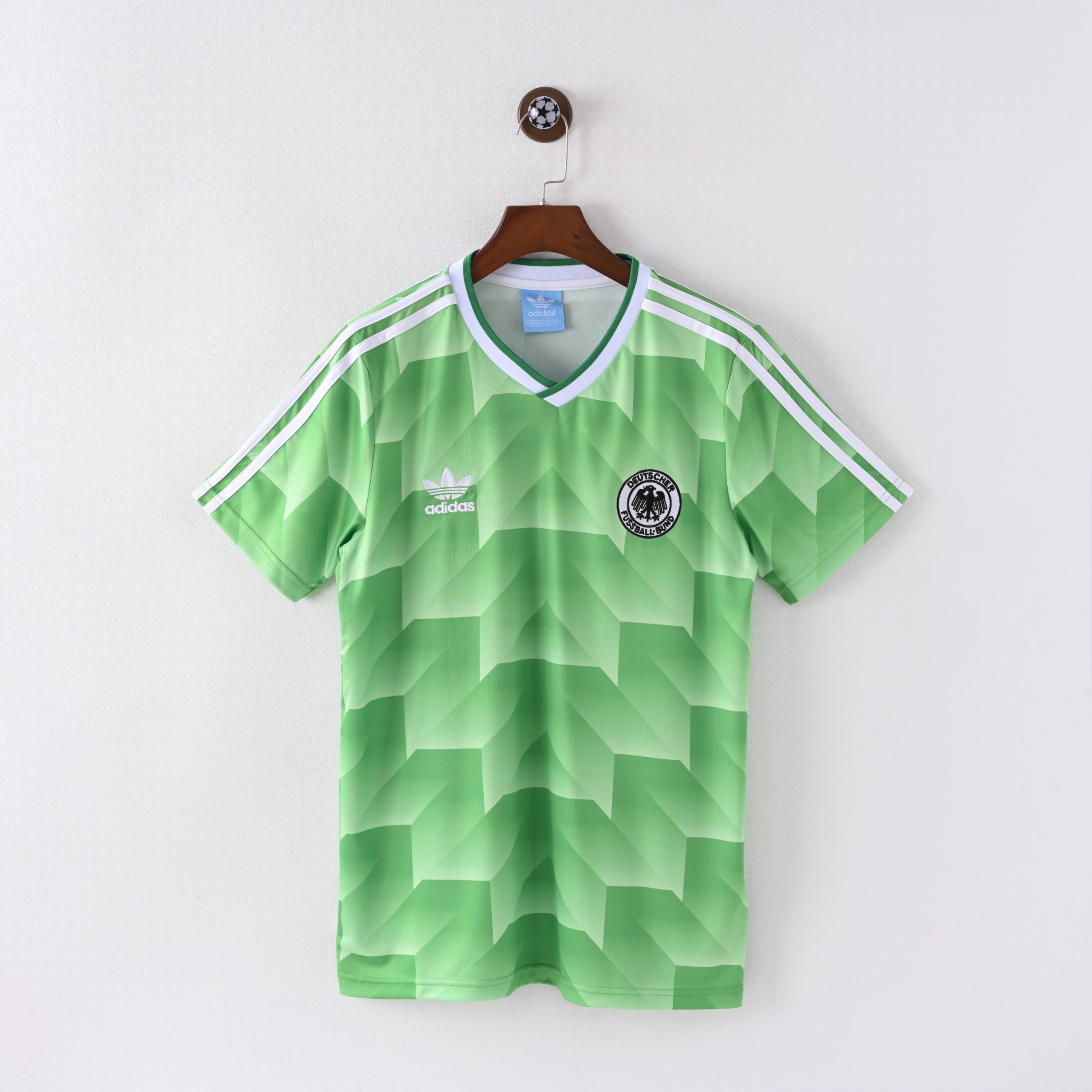 1998 Germany Away Green Retro Jersey Fan Version