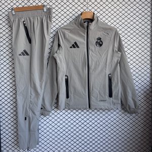 2025/26 Real Madrid Full Zip Windbreaker Coat Set