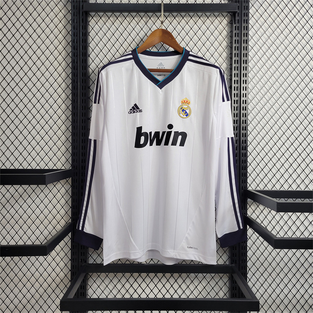 Real Madrid 2012/13 Home Retro Jersey (Fan Version, Long Sleeve)