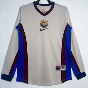 Barcelona 1998/99 Away Retro Jersey (Fan Version, Long Sleeve)