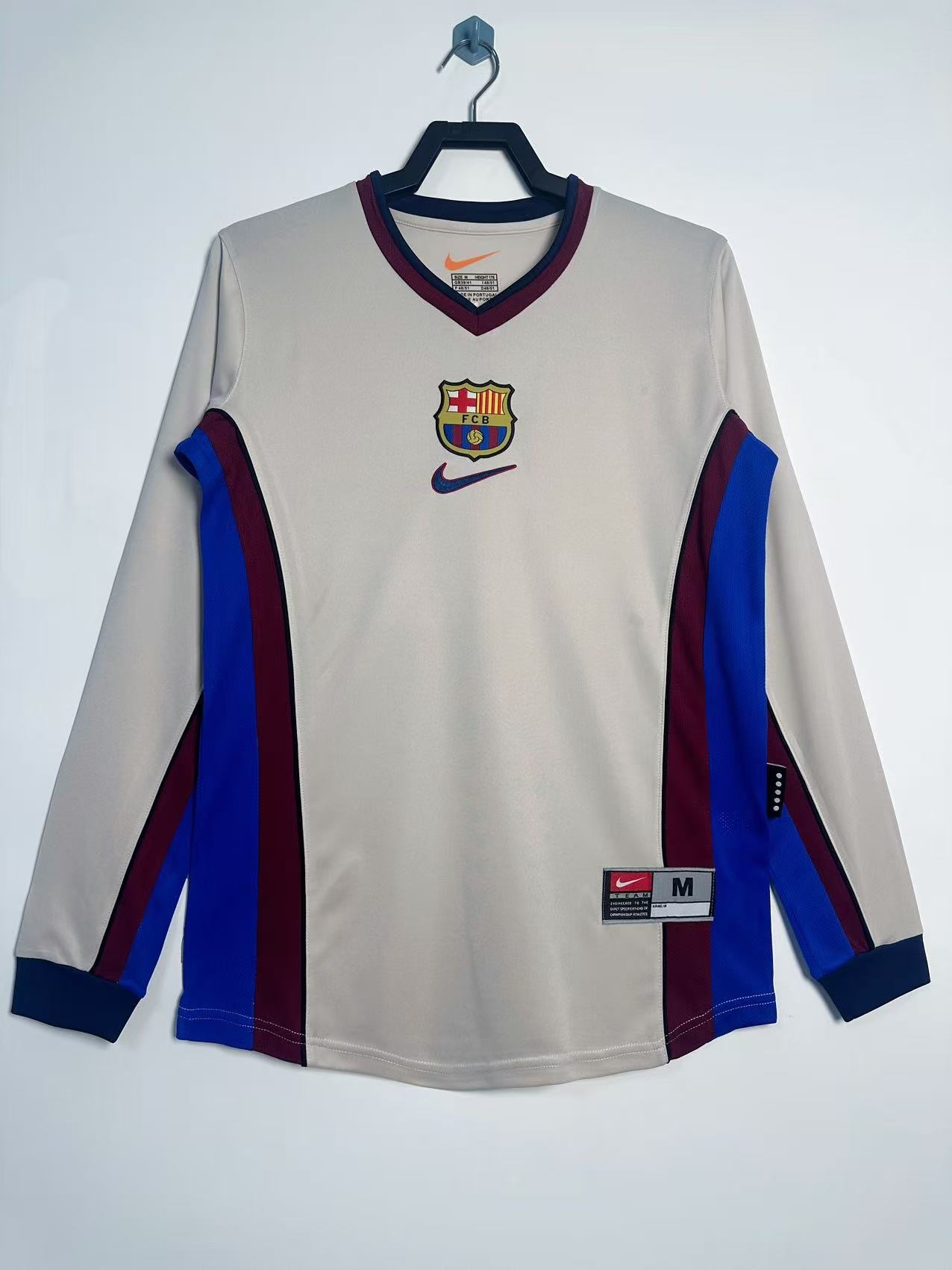 Barcelona 1998/99 Away Retro Jersey (Fan Version, Long Sleeve)