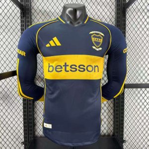 Boca Juniors 2025/26 Home Jersey (Player Version, Long Sleeve)