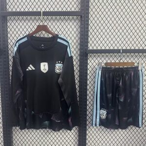 Argentina 2026 World Cup Goalkeeper Kids Jersey (Long Sleeve)