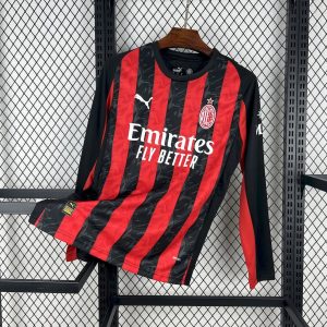 AC Milan 2025/26 Home Jersey (Long Sleeve)