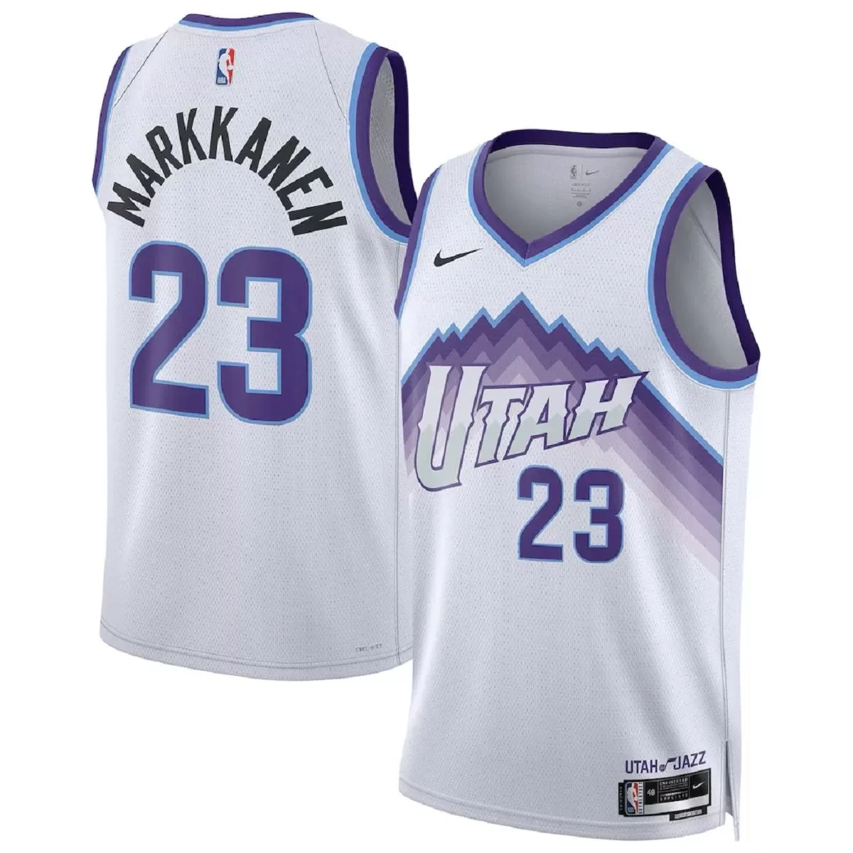 Utah Jazz Lauri Markkanen #23 White Swingman Jersey - Association Edition
