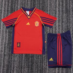 Spain 1998 World Cup Home Kids Kit