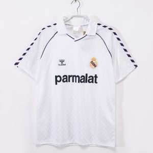 Real Madrid 1986/87 Home Retro Jersey (Fan Version)