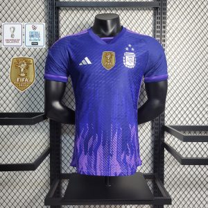 2022 Argentina World Cup Away 3-Star Retro Jersey Player Version