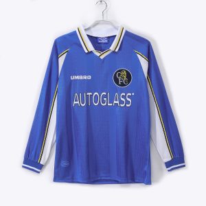 Chelsea 1998/99 Home Retro Jersey (Fan Version, Long Sleeve)