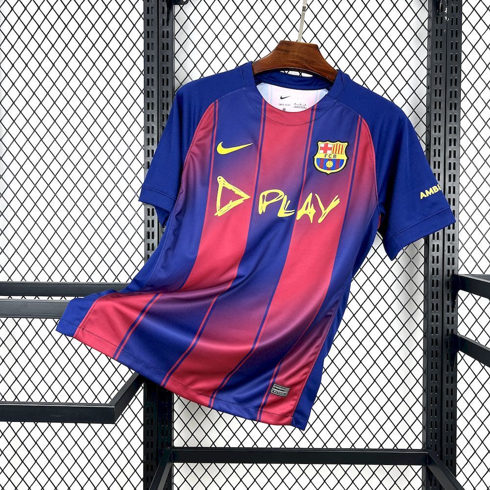 2025/26 Barcelona Home Jersey New Sponsor Fan Version
