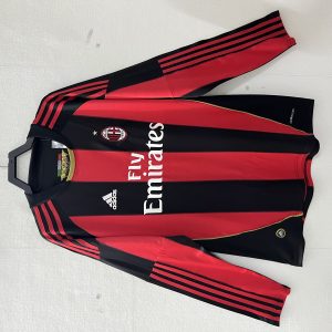 AC Milan 2010/11 Home Retro Jersey (Fan Version, Long Sleeve)