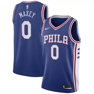 Philadelphia 76ers Tyrese Maxey #0 Royal Swingman Jersey - Icon Edition