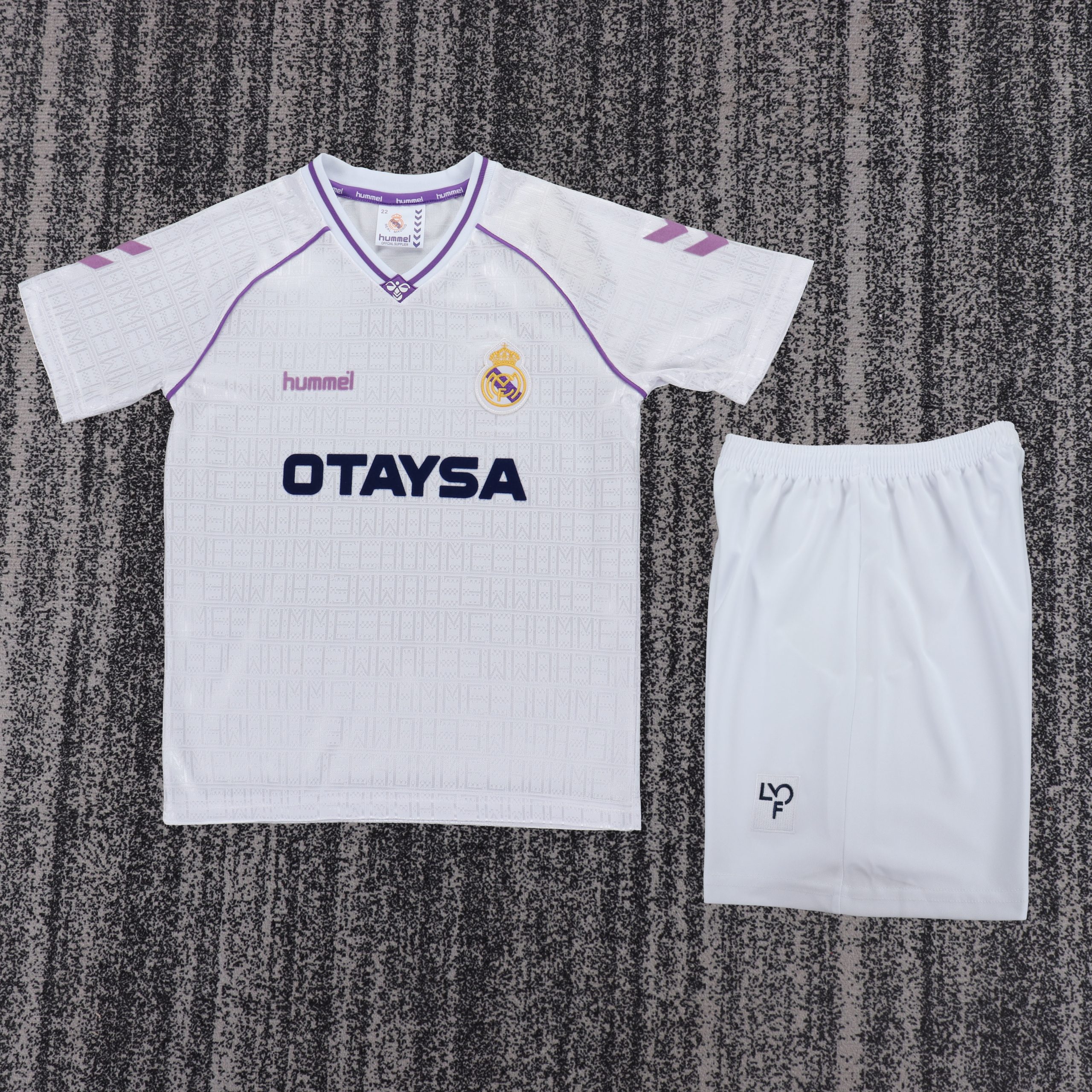 Real Madrid 1990/92 Home Kids Kit
