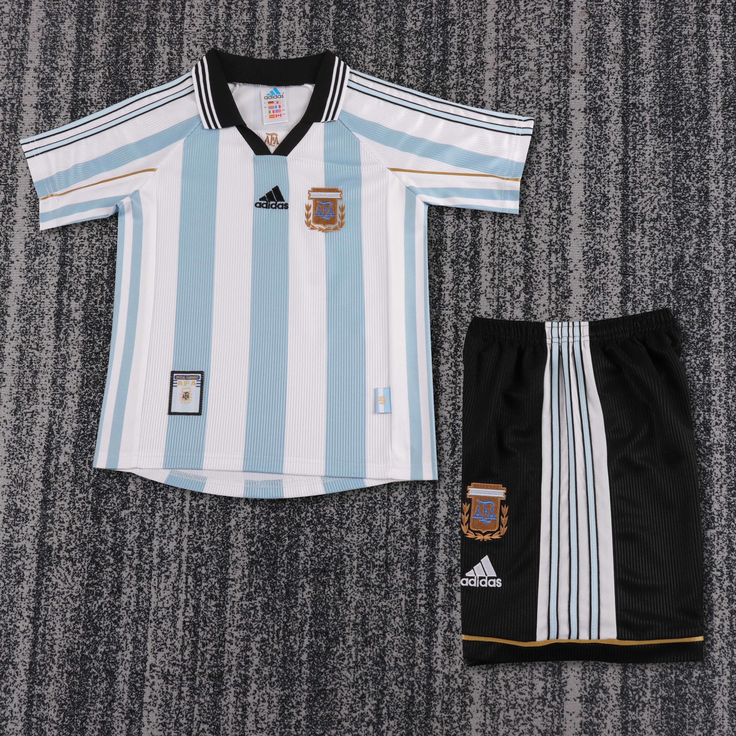 Argentina 1998 World Cup Home Kids Kit