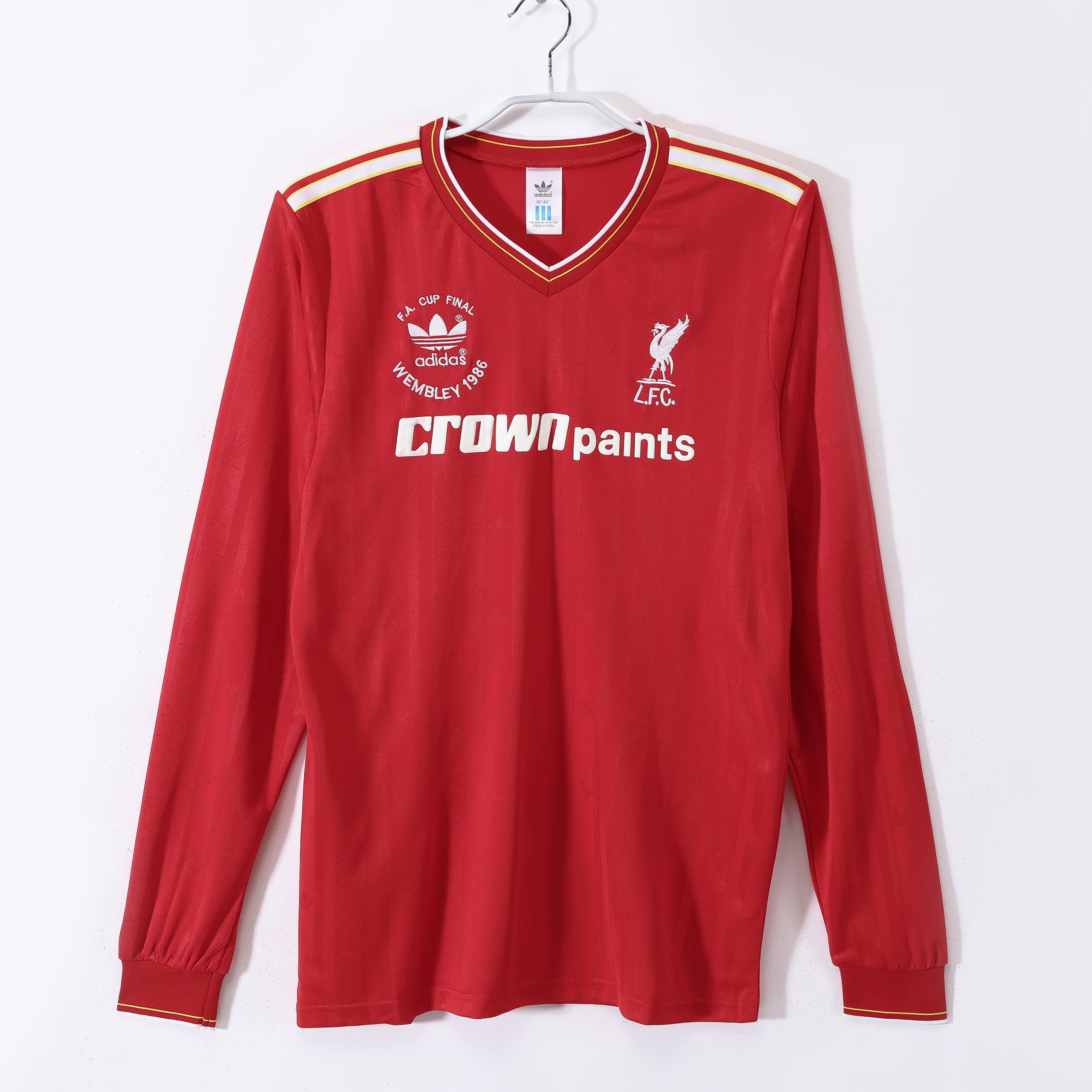 Liverpool 1986/87 Home Retro Jersey (Fan Version, Long Sleeve)