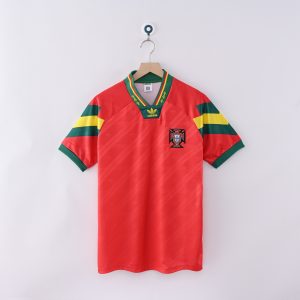 Portugal 1992 World Cup Home Retro Jersey (Fan Version)