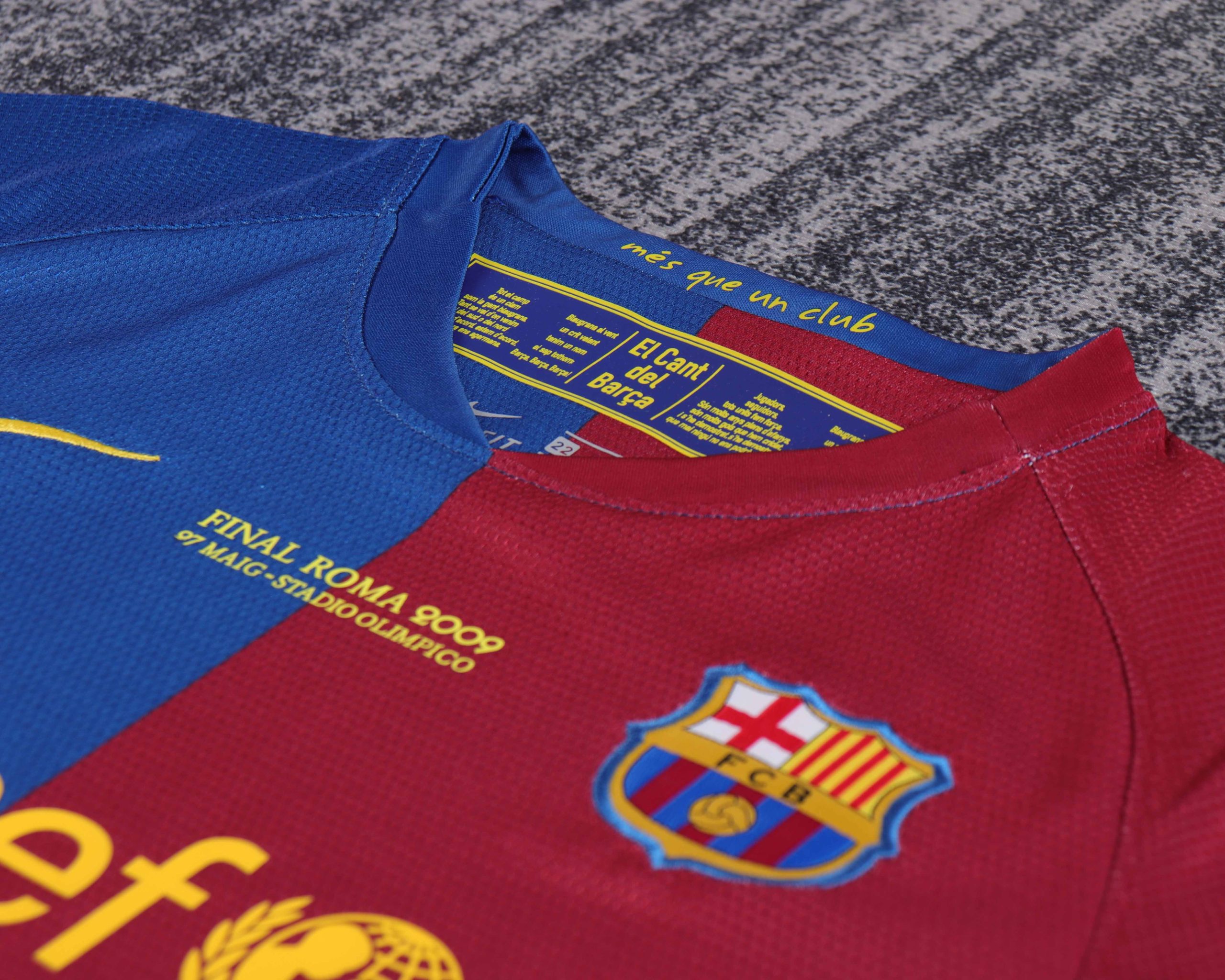 Barcelona 2008/09 Champions League Home Kids Kit - Image 4