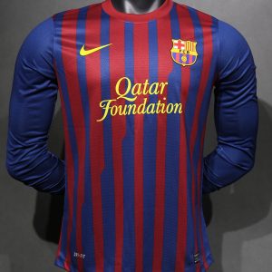 Barcelona 2011/12 Home Retro Jersey (Player Version, Long Sleeve)