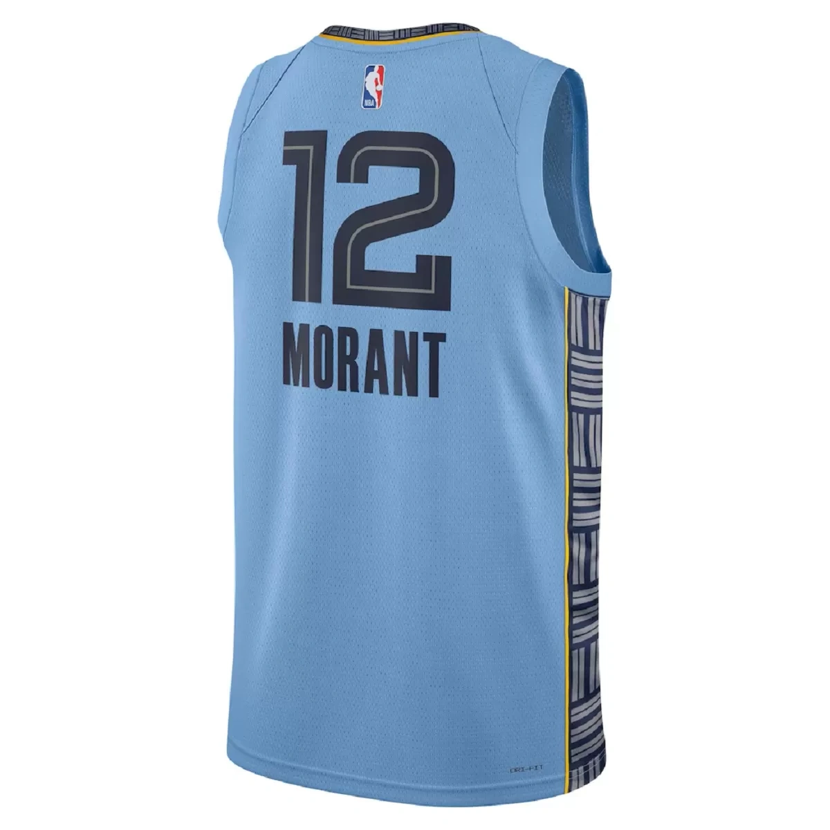 Memphis Grizzlies Grizzlies Ja Morant #12 Light Blue Swingman Jersey - Statement Edition - Image 2