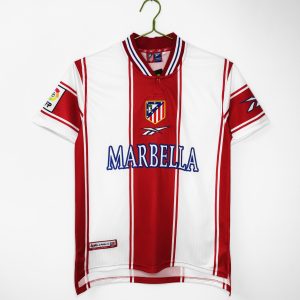 Atletico Madrid 1999/00 Home Retro Jersey (Fan Version)