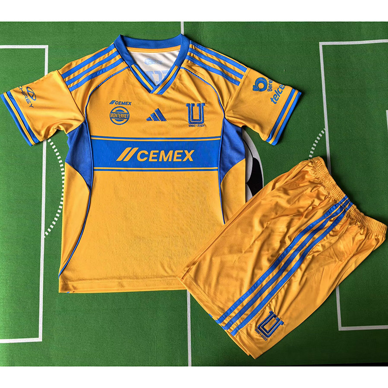 Tigres UANL 2025/26 Home Kids Kit