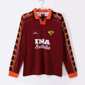 Roma 1998/99 Home Retro Jersey (Long Sleeve)