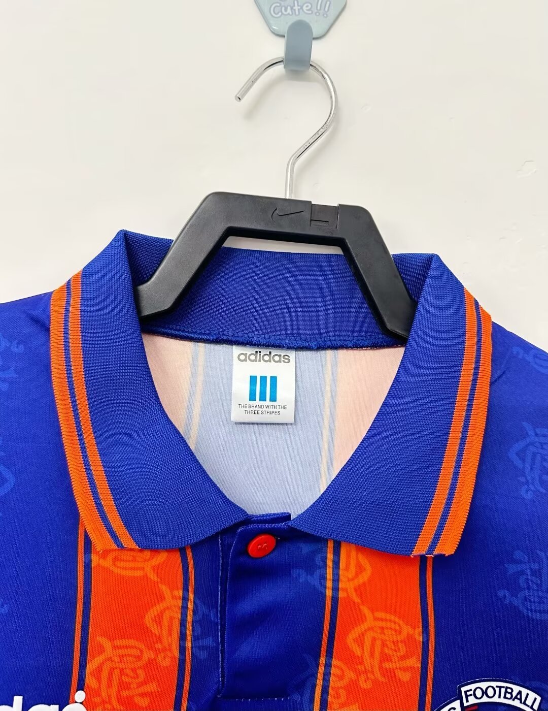 1993/94 Glasgow Rangers Away Retro Jersey Fan Version - Image 3