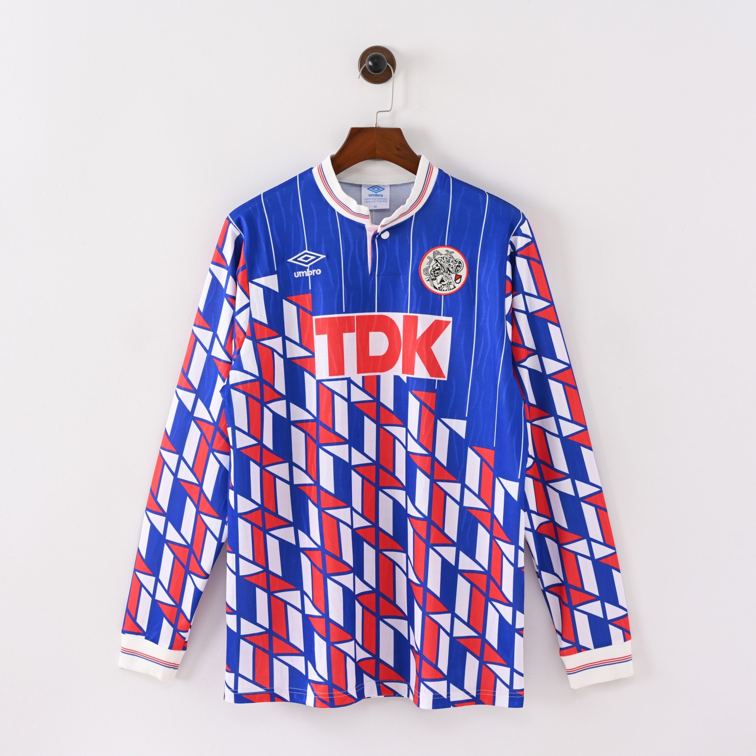 Ajax 1989/90 Away Retro Jersey (Fan Version, Long Sleeve)