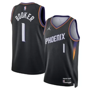 Phoenix Suns Devin Booker #1 Black Swingman Jersey - Statement Edition