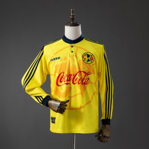 Club America 1997/98 Home Retro Jersey (Fan Version, Long Sleeve)