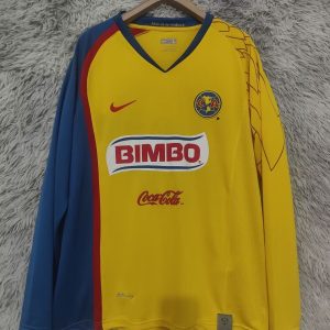 Club America 2007/08 Home Retro Jersey (Fan Version, Long Sleeve)