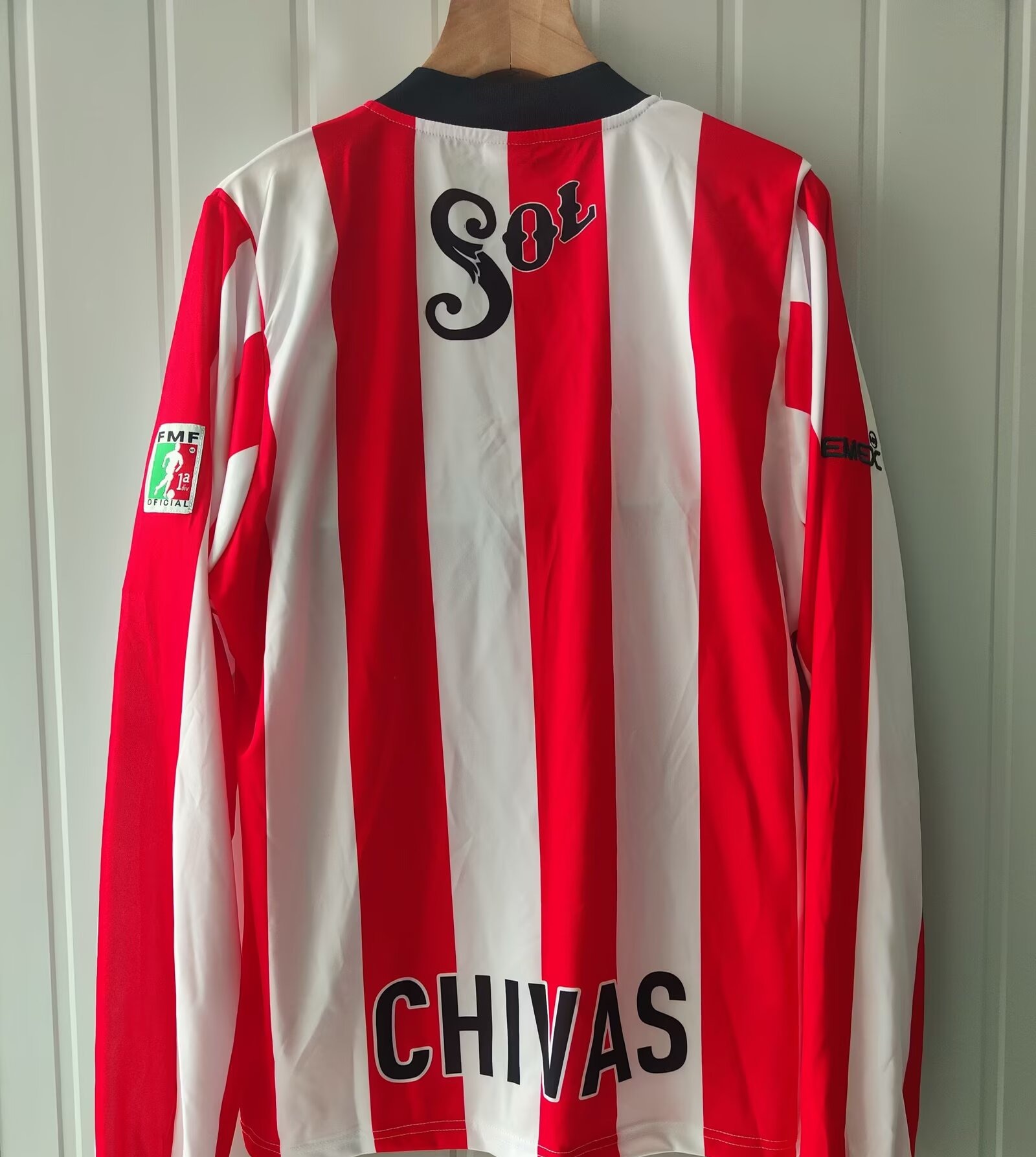 1996/97 Chivas Home Retro Jersey Fan Version Long Sleeve - Image 2