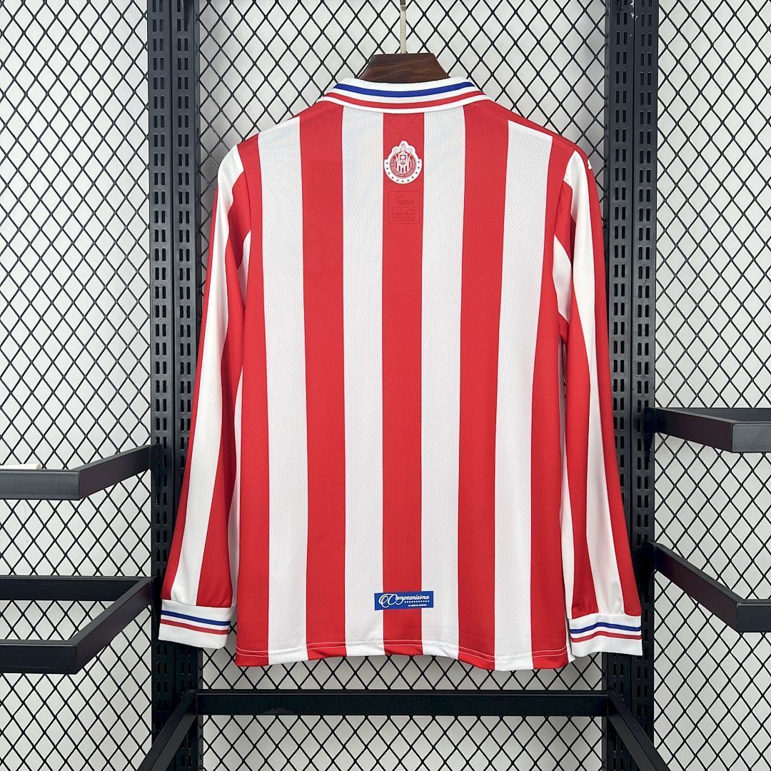 2016/17 Chivas 110th Anniversary Retro Jersey Fan Version Long Sleeve - Image 2