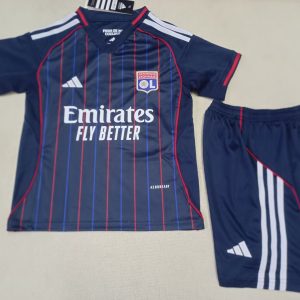 Olympique Lyonnais 2025/26 Away Kids Kit