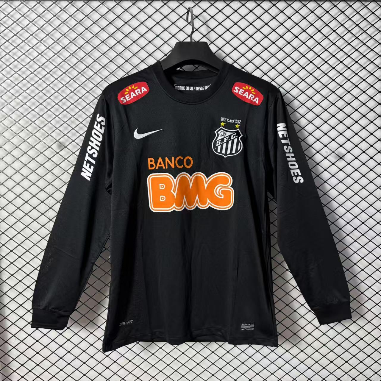 Santos FC 2012/13 Away Retro Jersey (Fan Version, Long Sleeve)