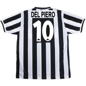 1996/97 Juventus Del Piero #10 Zidane #21 Home Retro Jersey Replica