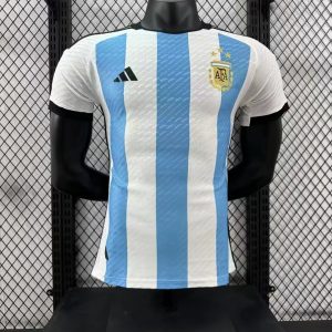 2022 Argentina World Cup Home 3-Star Retro Jersey Player Version