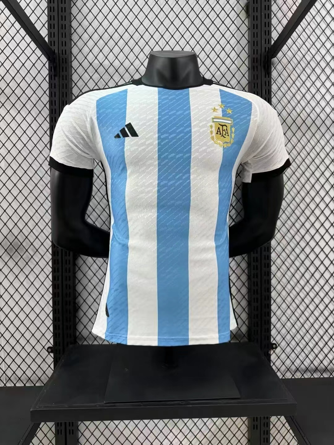 2022 Argentina World Cup Home 3-Star Retro Jersey Player Version