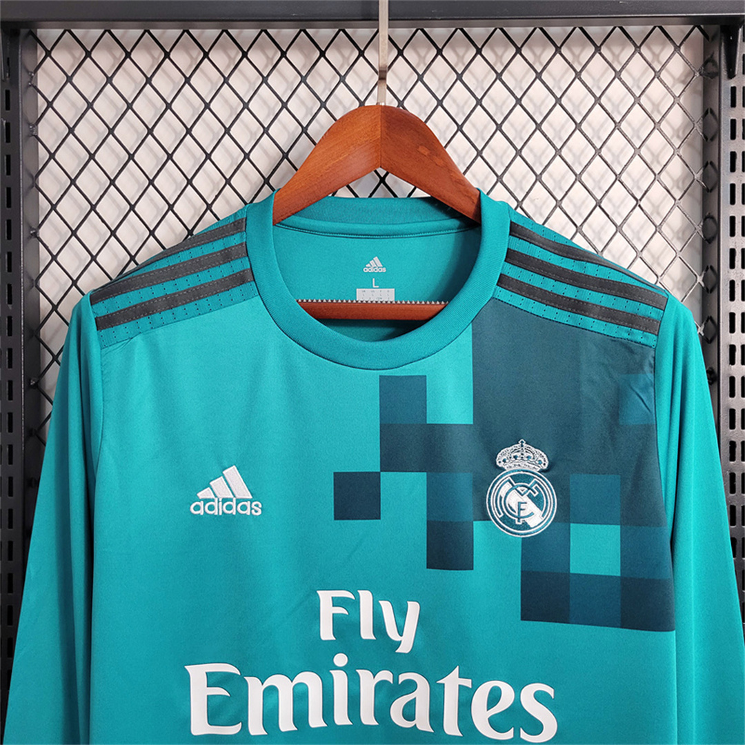 Real Madrid 2017/18 Third Retro Jersey (Fan Version, Long Sleeve) - Image 2