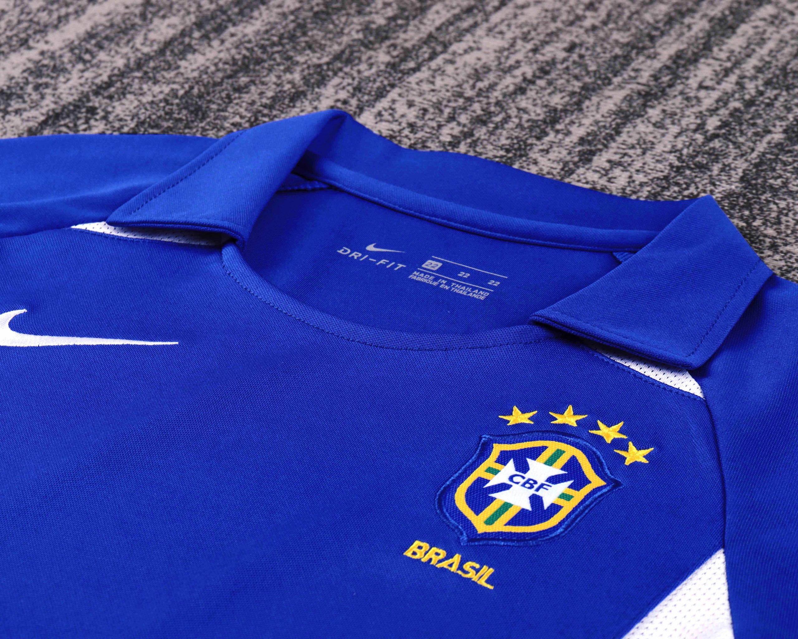 Brazil 2002 World Cup Away Kids Kit - Image 3