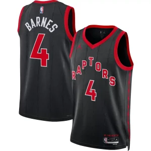 Toronto Raptors Scottie Barnes #4 Black Swingman Jersey - Statement Edition