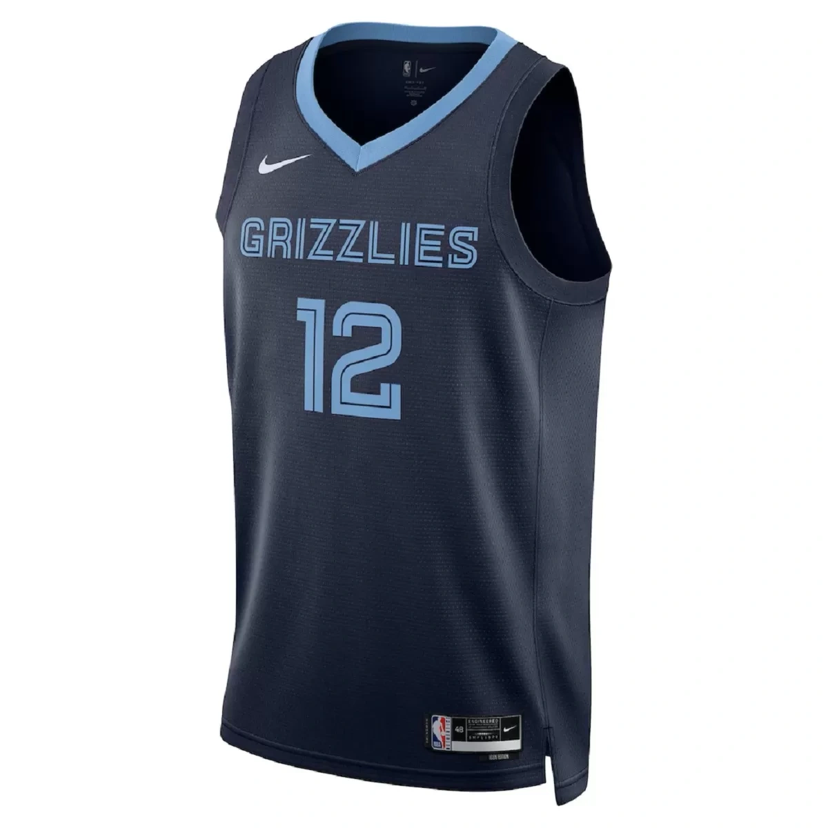 Memphis Grizzlies Grizzlies Ja Morant #12 Navy Swingman Jersey - Icon Edition - Image 3