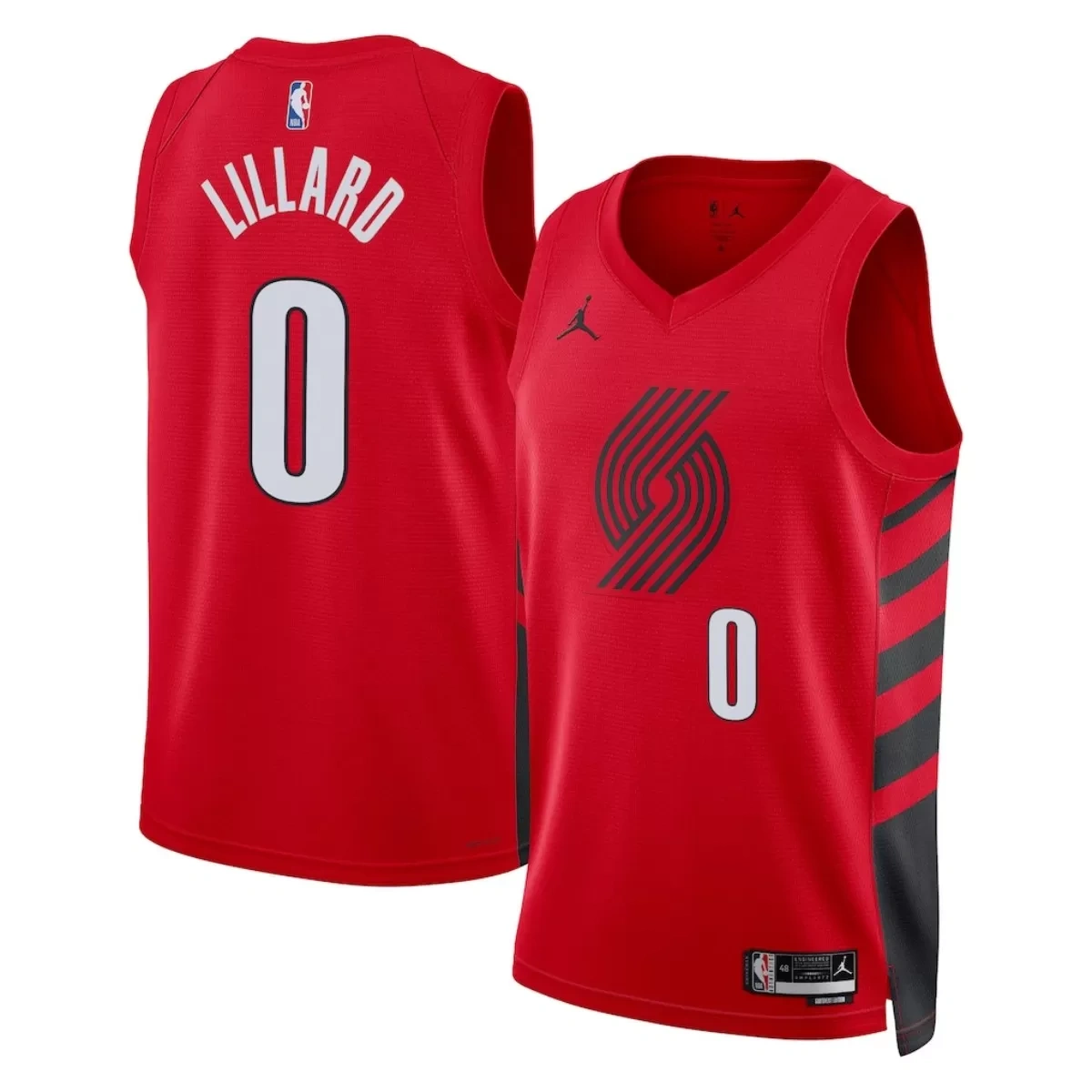 Portland Trail Blazers Damian Lillard #0 Red Swingman Jersey - Statement Edition