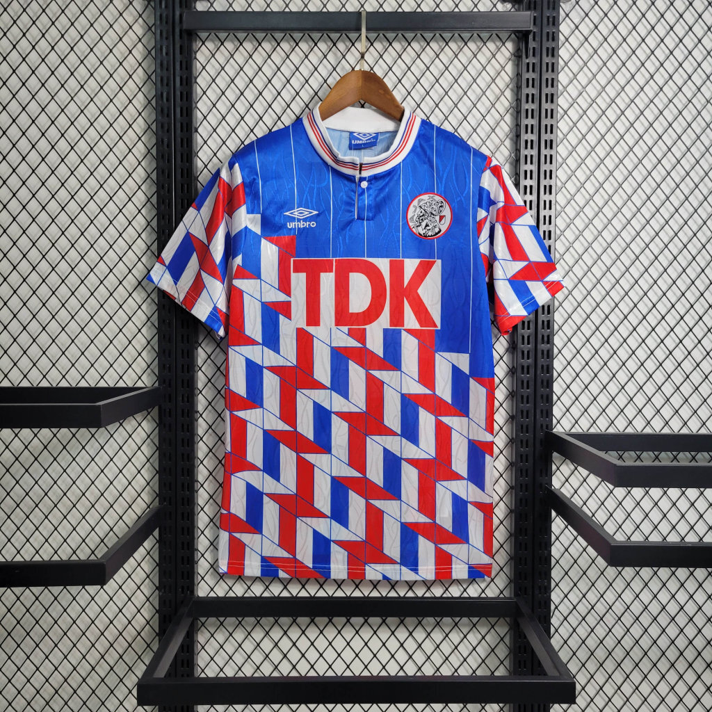 Ajax 1989/90 Away Retro Jersey (Fan Version)