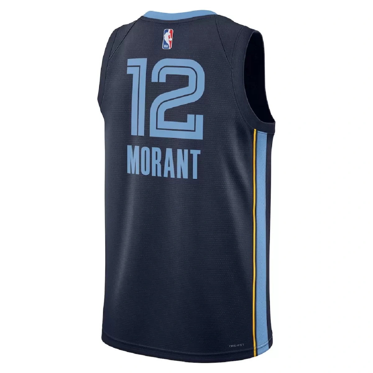 Memphis Grizzlies Grizzlies Ja Morant #12 Navy Swingman Jersey - Icon Edition - Image 2